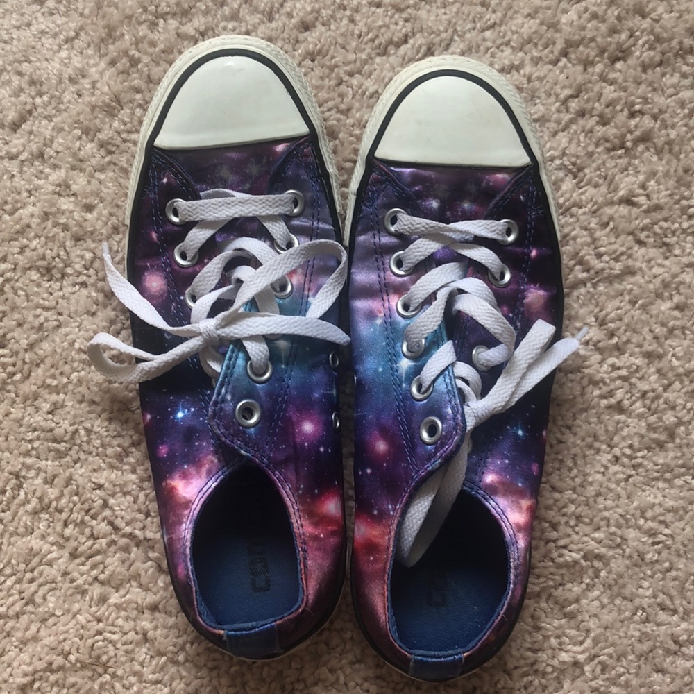 GUC Galaxy Print Converse All Star Sz 8